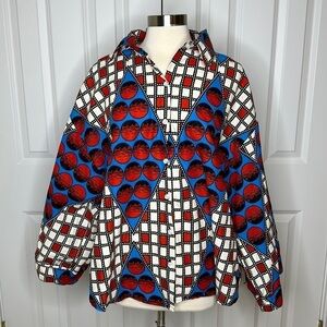 Yevu Printed Big Blouse SzXL